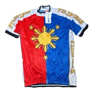 NEW! Philippines Flag Men's Cycling Bicycle Jersey XL